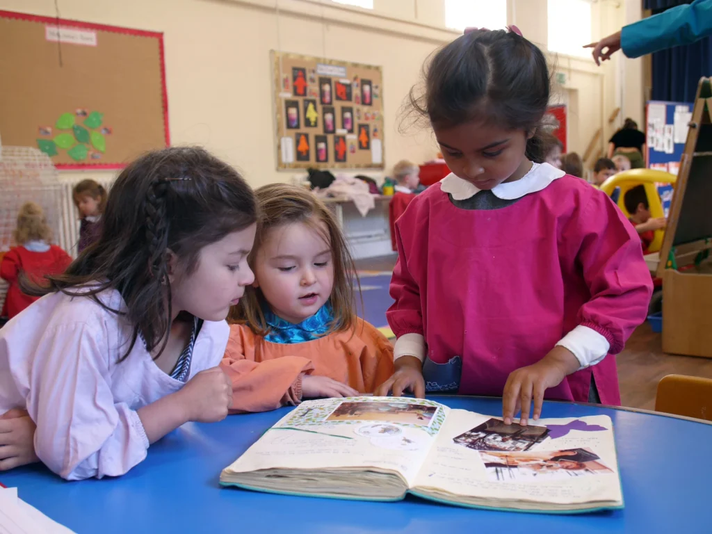Children at Young England Kindergarten Pimlico nursery